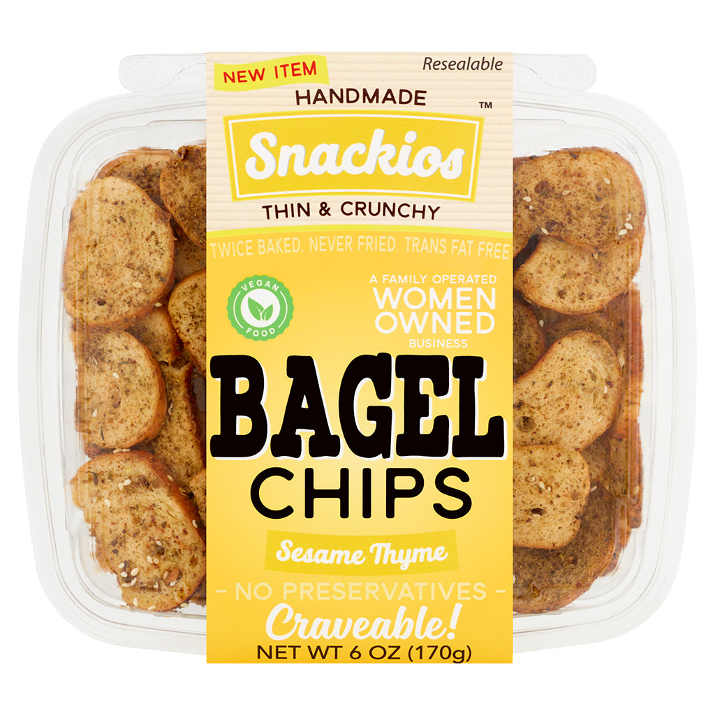 Snackios Sesame Thyme Bagel Chips